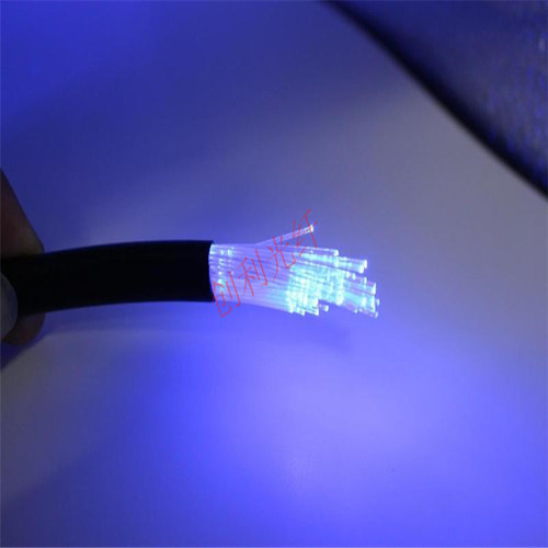 黑皮芯PMMA多股光纤塑料光纤尾端亮