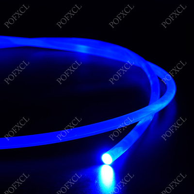 10毫米整条亮灌注体侧光光纤PTFE铁氟龙通体导光条光纤灯