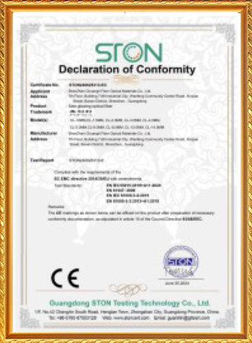 CE certificate